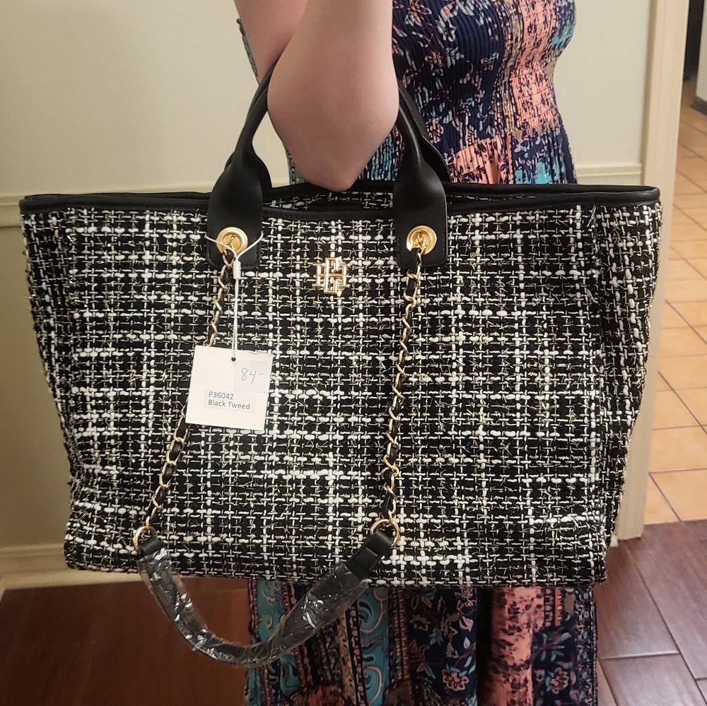 Caroline Hill Melissa Tweed Tote Bag